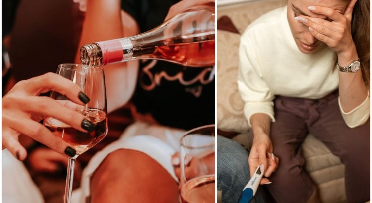 Pozitívny tehotenský test a alkohol
