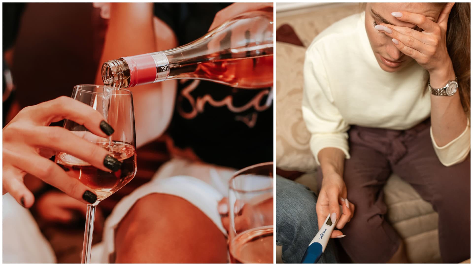 Pozitívny tehotenský test a alkohol