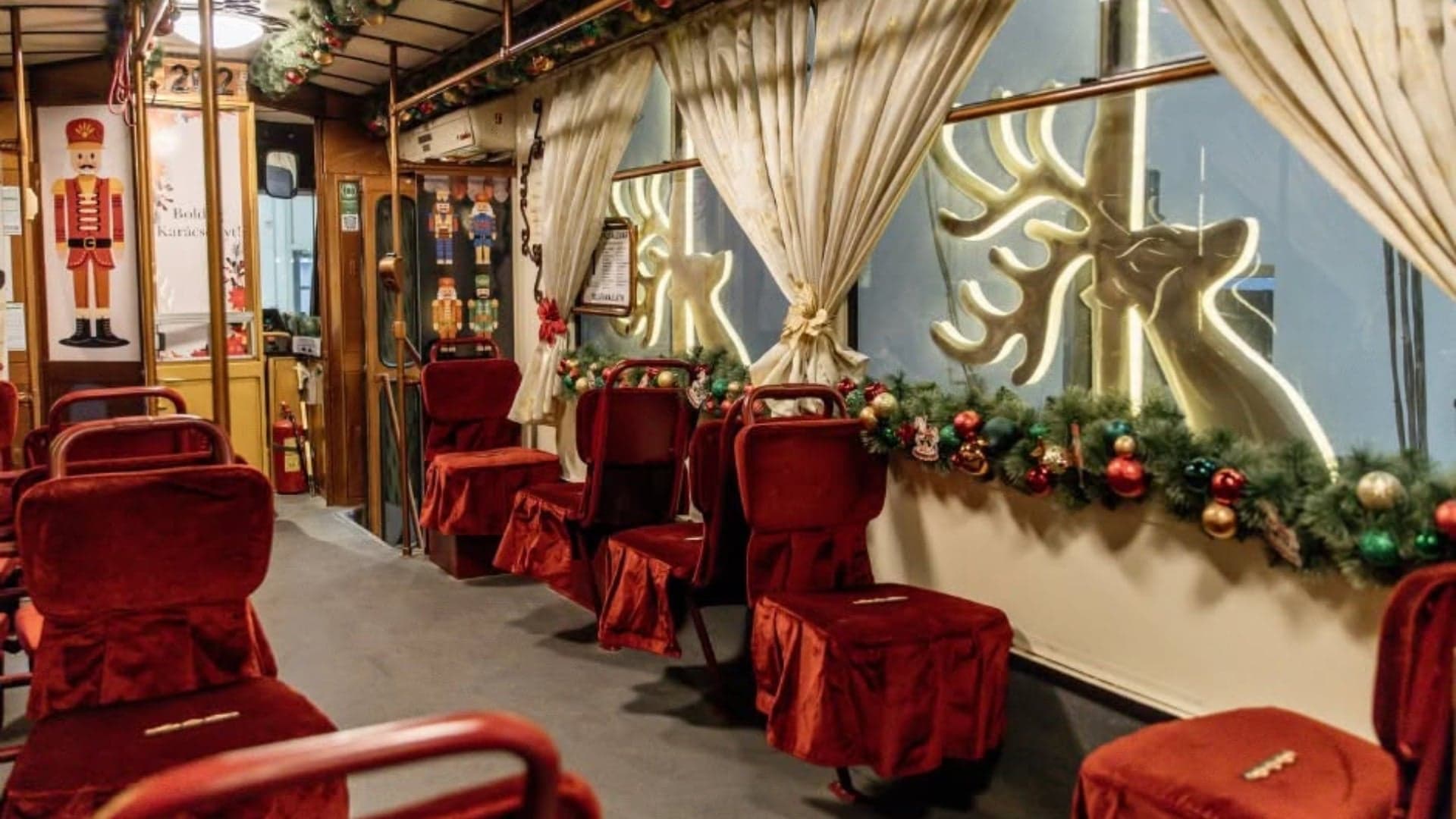 Vianočná električka Miskolc